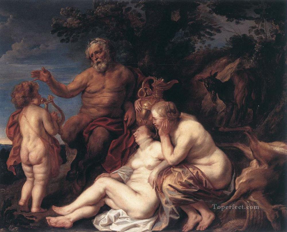 Education of Jupiter Flemish Baroque Jacob Jordaens Oil Paintings